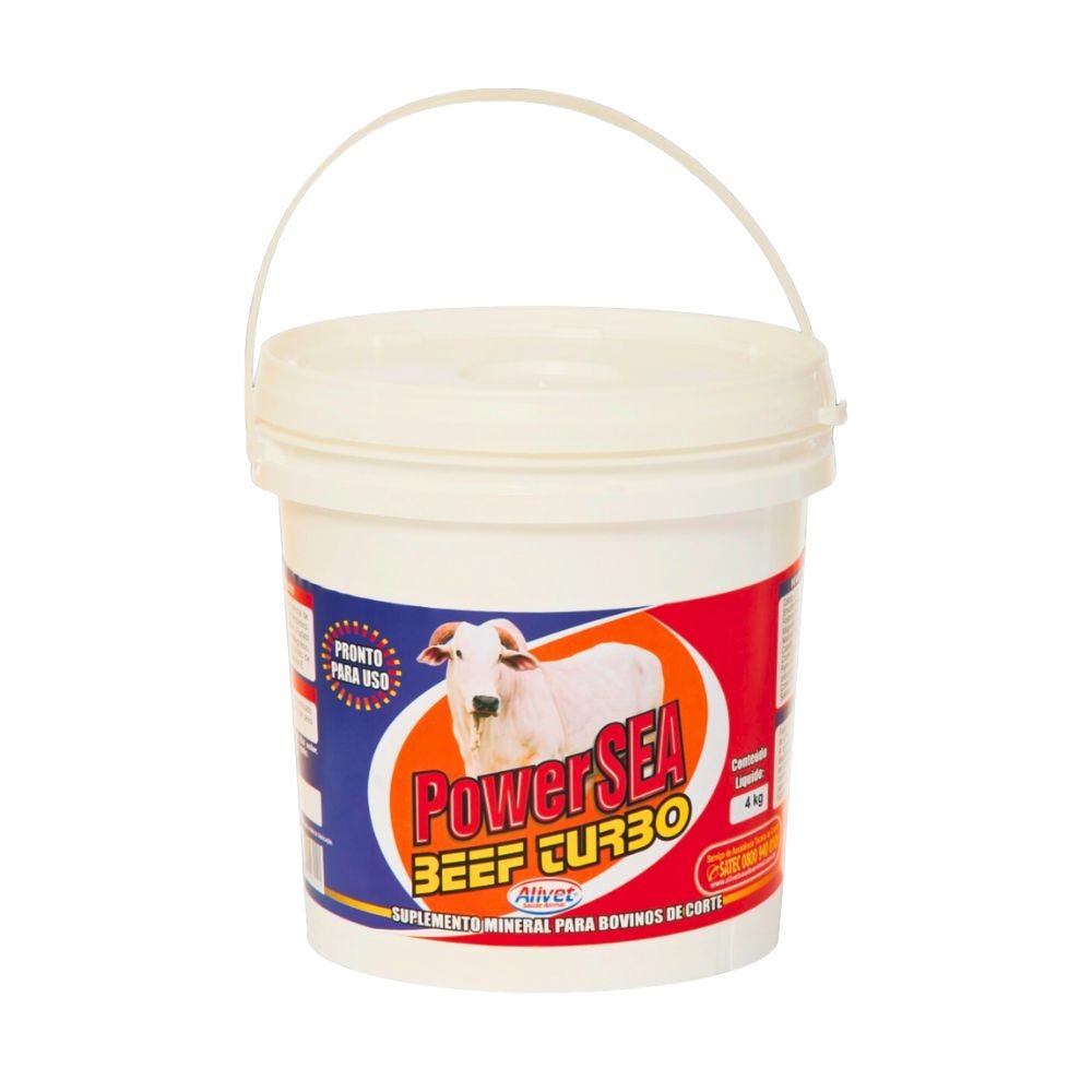 Suplemento Vitamínico Mineral Beef Turbo Balde de 4 kg