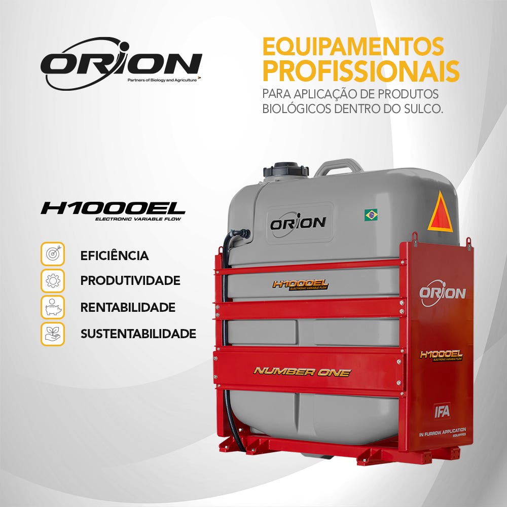 Equipamento para aplica&ccedil;&atilde;o de produtos l&iacute;quidos Orion - Linha Hunter H1000