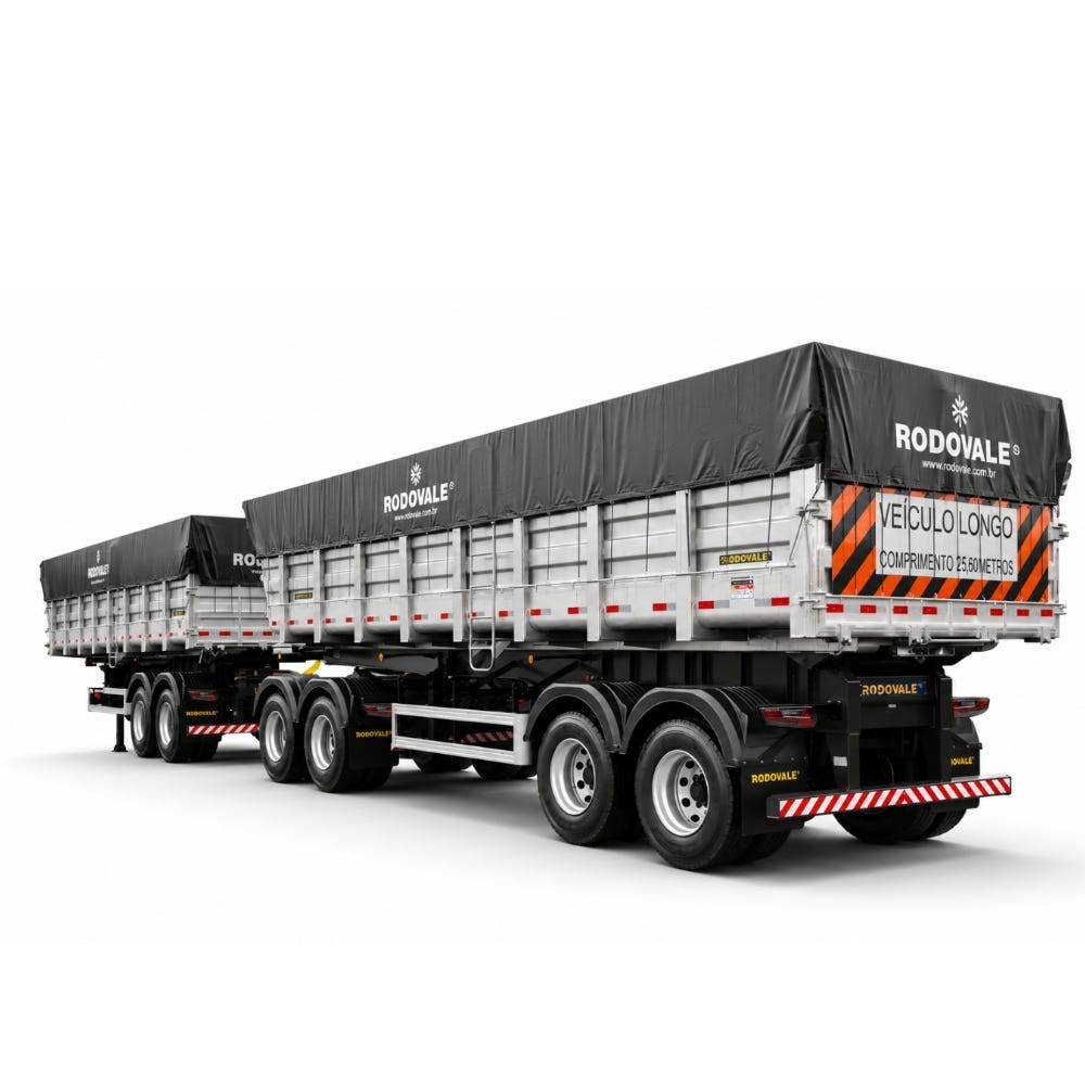 Rodotrem Basculante 06 Eixos Inox - Rodovale - 2026